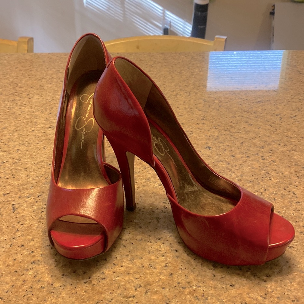 Jessica Simpson Red Stiletto’s